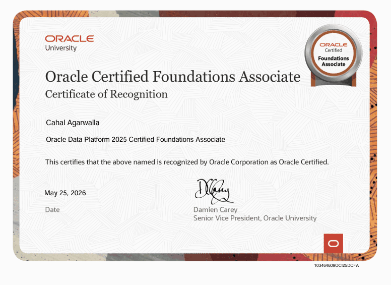 Oracle Data Platform 2025 Certified Foundations Associate