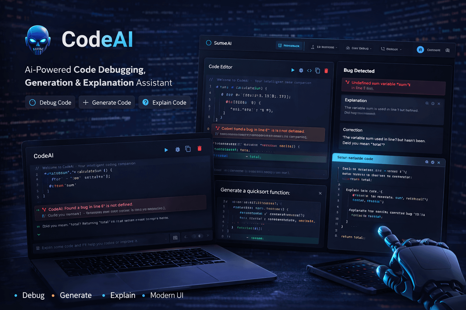 CodeAI: Intelligent Coding & Debugging Assistant